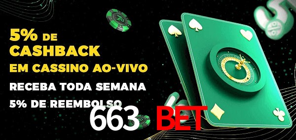 Promoções do cassino ao Vivo 663 Bet